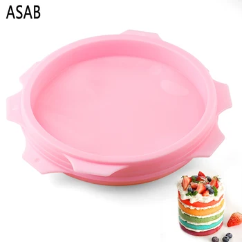 

Silicone Layered Cake Round Shape Mold Kitchen Bakeware DIY Desserts Baking Mold Mousse Cake Moulds Baking Pan Tools