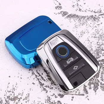 

High quality Soft TPU Car Key Case Cover for BMW I3 I8 Series Car Styling Protection Key Shell Keychain Ring Accessories