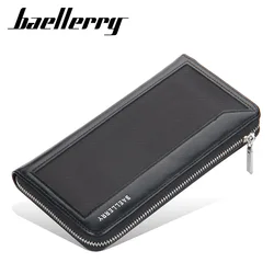 Fashion New Men Wallets Long Multi Card Slots Clutch Large Capacity Zipper Pocket Men Phone Bag Fashion Male Wallet Card Holder