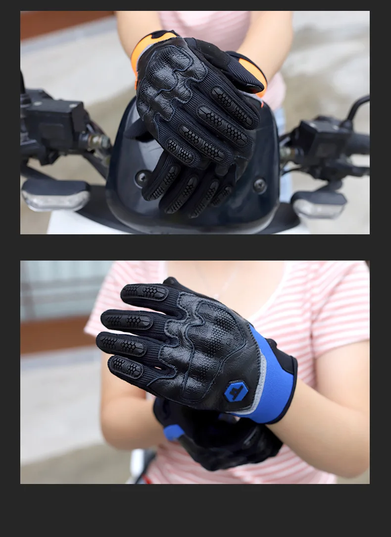 Полный палец moto rcycle перчатки сенсорный экран лампа-рефлектор moto s перчатки для верховой езды мужчины/женщины амортизация гонки guantes moto