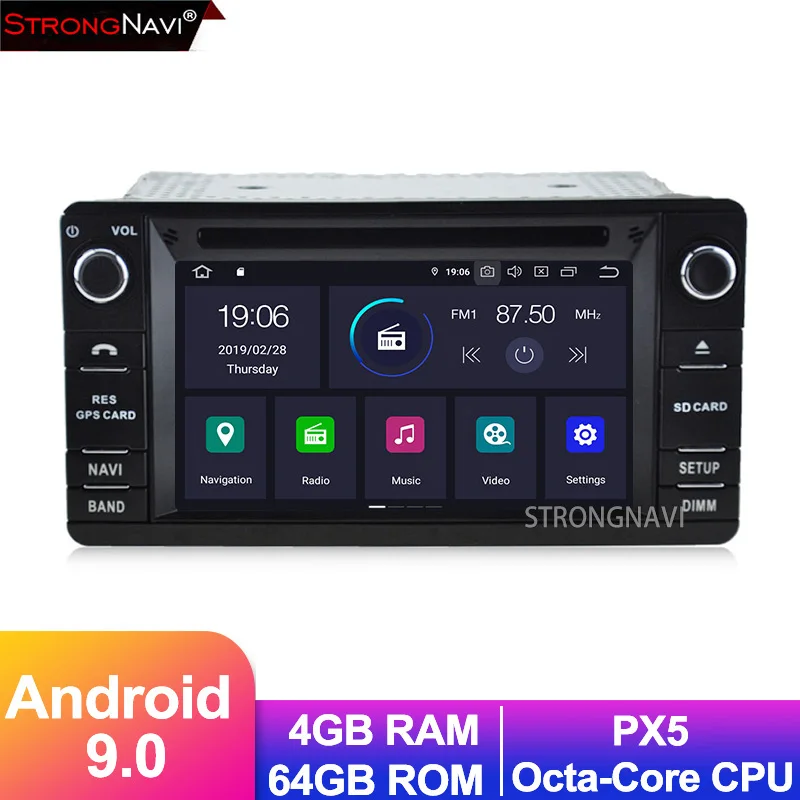 

4G 64G Android 9.0 Car DVD Multimedia Player For Mitsubishi OUTLANDER XL With Radio WIFI Bluetooth GPS Navigation