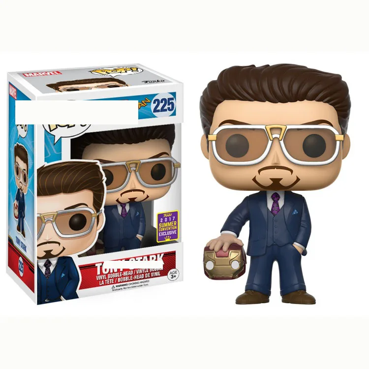 Экшн фигурка из ПВХ Funko POP Человек паук Железный человек Тони Старк Коллекционная