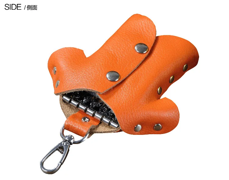 Manufacturers Wholesale Creative Key Holder Stall Good Supply of Goods Korean-style Clothes Genuine Leather Key Bag Women's 10 Y