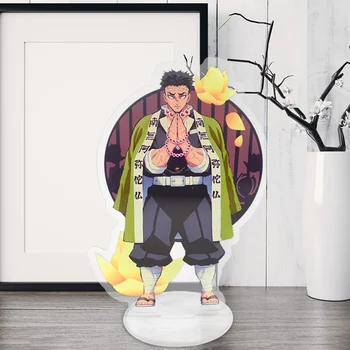 

10CM Hot Anime Demon Slayer Kimetsu no Yaiba Acrylic Action Figure Toy Tanjirou Kamado Standing Model Action Plate Gifts