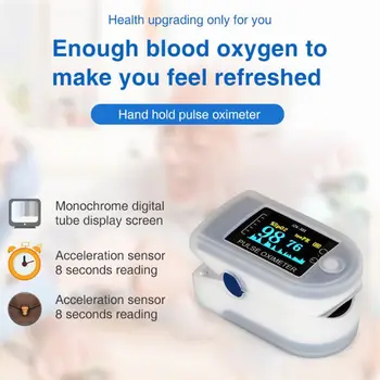 

Portable Fingertip Pulse Oximeter Heart Rate SPO2 PR Blood Oxygen Sleep Monitor Without Battery Detector Health Tool