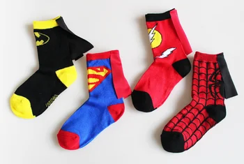 

Child Sizel Sports socks Cartoon socks 5 PCS include Captain together