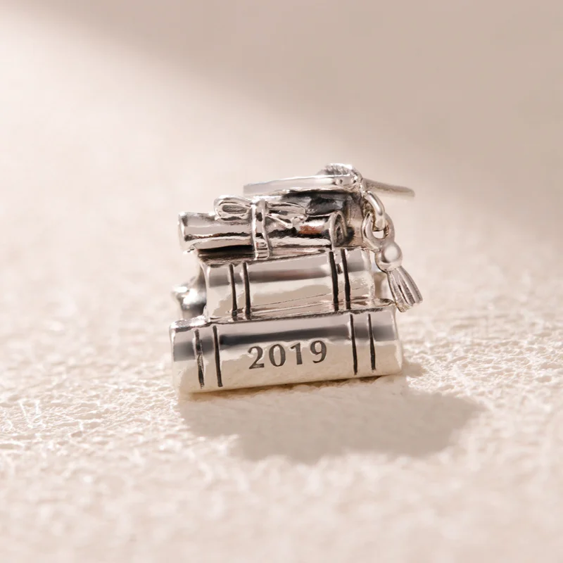 2019 Новые Аутентичные 925 стерлингового серебра кепки Книга Прокрутки Шарм для