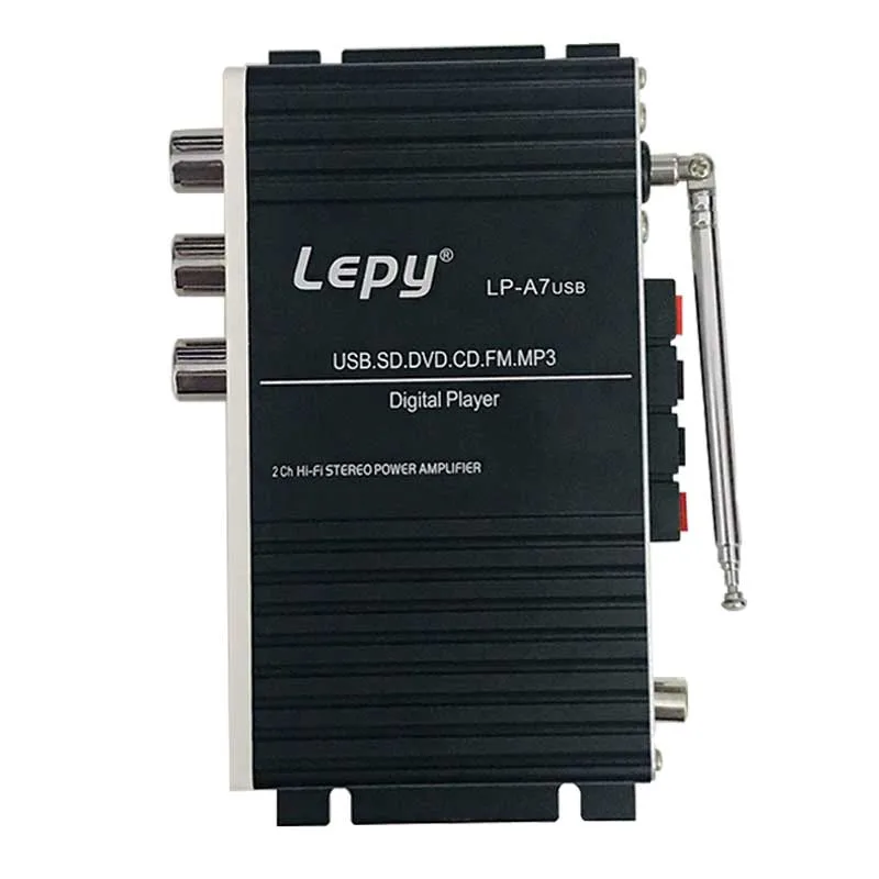 Lepy LP-A7USB усилители мощности многофункциональный FM SD USB MP3 плеер стерео для домашнего автомобиля