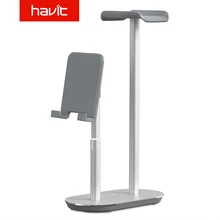 Havit Headphone Stand Universal Aluminum with Adjustable Cell Phone Holder Tablet Mount Stand Desk Accessories Headphones
