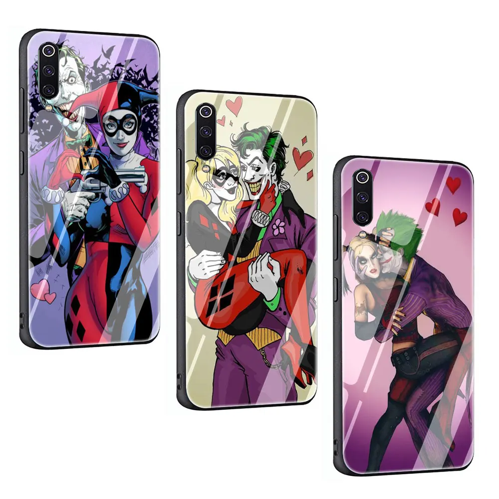 Чехол joker love harley из закаленного стекла для Xiaomi 8 Lite A1 A2 9 Redmi Note 5 6 7 Pro 6A 4X F1
