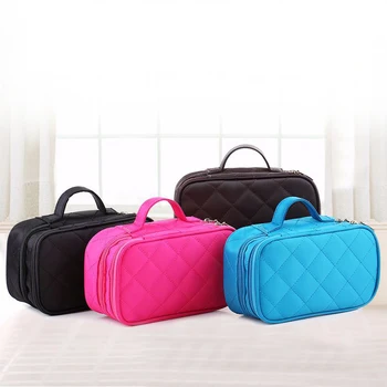 

Waterproof Cosmetic Bag Han Edition Double Makeup Dot Dot Makeup Bag Handbag