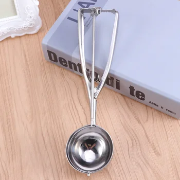 

60mm Stainless Steel Gear Handle Ice Cream Scoop Mashed Potato Cookie Spoon