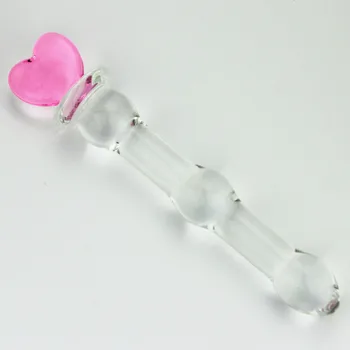 Candiway Cute Smooth Crystal Glass Anal Plug Vaginal Anal Beads Plug Massage Masturbation Adult Sex Toys For Men Women 5