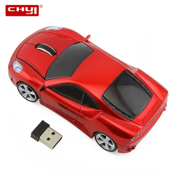 

CHYI Wireless Sport Car Shape Mini Mouse USB Optical 3D Mice 1600DPI Gaming Computer Mause For PC Laptop Notebook Children Gifts