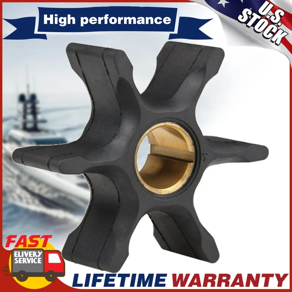 

Water Pump Impeller For Johnson / Evinrude / OMC / BRP Outboard Outboard Motor Black Rubber 6 Blades Boat Engine Accessories