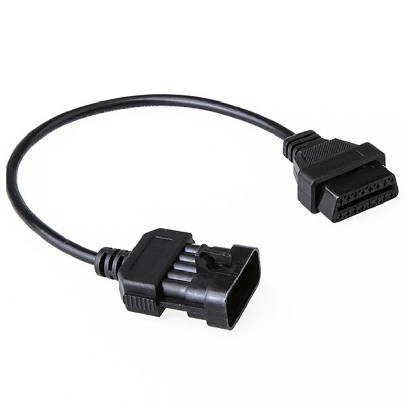 Для 10Pin до 16Pin OBD2 Автомобильная диагностика расширения коннектор кабель 10 PIN OBD OBD2 сканирующий инструмент для ELM 327