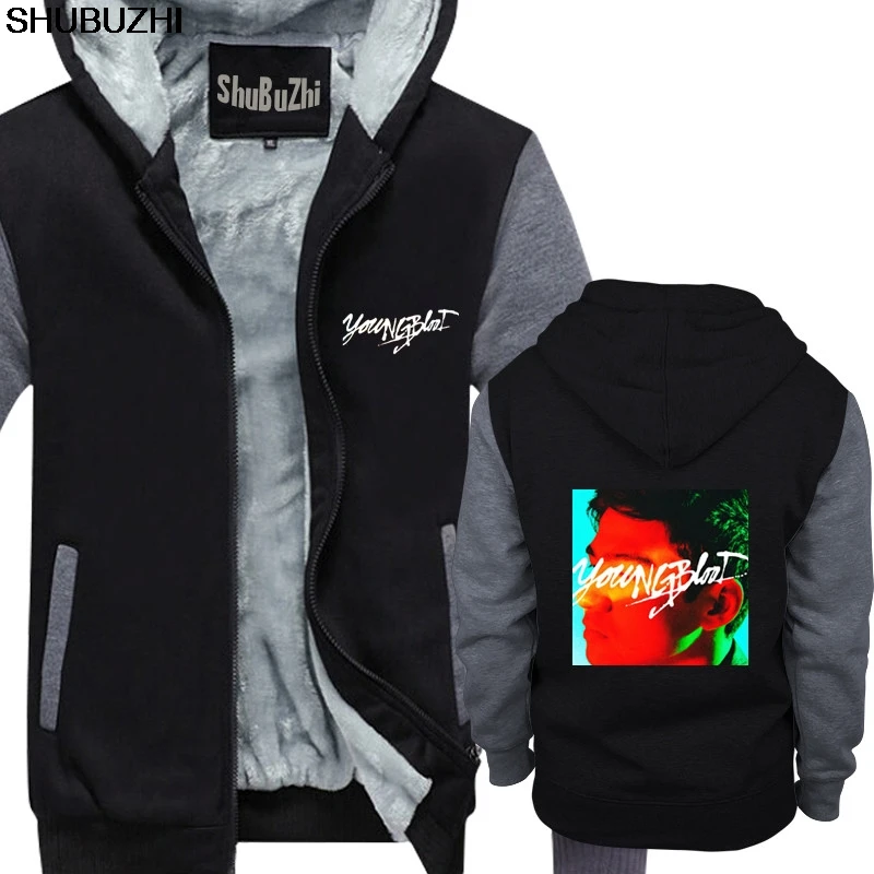 black grey Куртка мужская брендовая куртка мужские толстые толстовки 5SOS Youngblood Calum Мужская толстовка бренд shubuzhi хлопковые плотные толстовки Топы sbz487 - Цвет: black grey