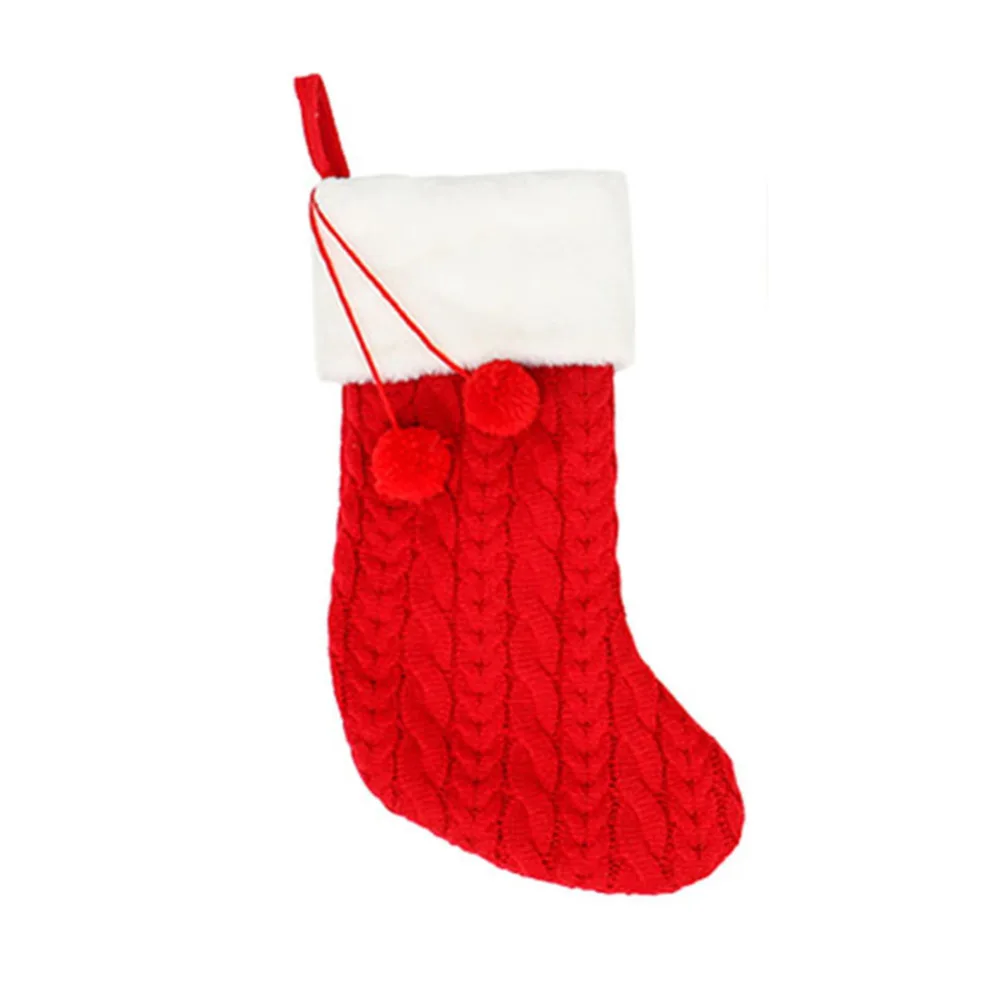 

Plush Christmas Stockings Hanging Up Christmas Tree Decoration Props Christmas Stocking Candy Gift Bag For Christmas Party Socks