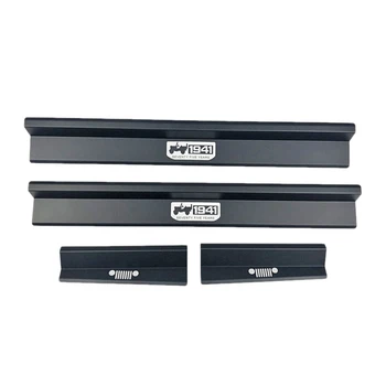 

Door Sills Car Pedal Scuff Plate Entry Guards-Black for Jeep Wrangler JK 4 Door 2007-2018 4Door Accessories