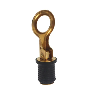 

Portable Easy Install Snap Handle Adjustable Drain Plug Yacht Seal 1 Inch Diameter Copper Locks In Place Outdoor Boat Accessory