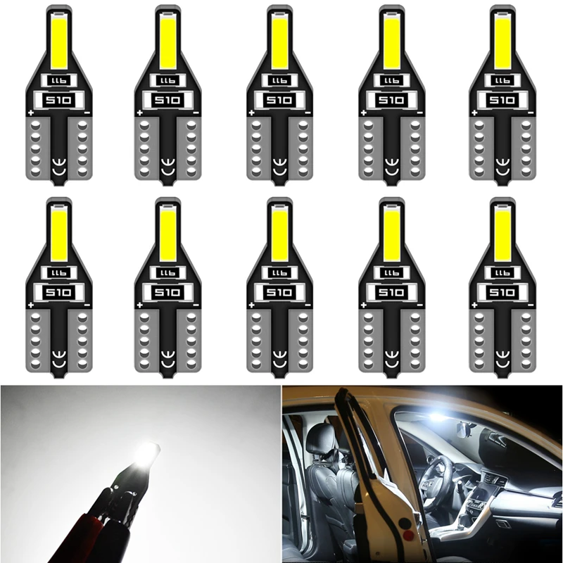 

1 Pack T10 W5W Led Bulbs 168 194 6000K White Car Interior Lights Signal Lamp Dome Reading Light for Volkswagn VW Passat b6 b5
