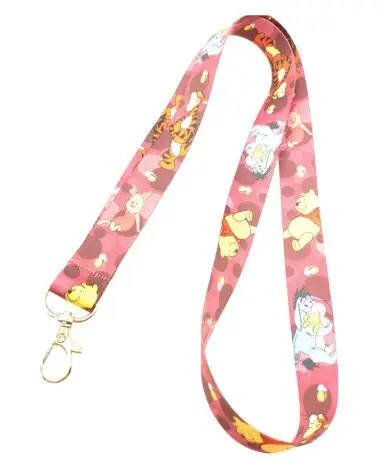 1pcs Cartoon bears pigs eeyore Key Lanyards Badge DIY ID Cards Holders Neck Straps with Keyring Gifts Party Favors | Украшения и