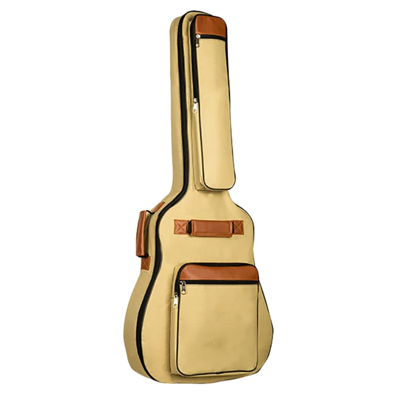 41 Inch Guitar Gig Bag Waterproof Thicken 8Mm Case Acoustic Folk Backpack with Shoulder Straps Pockets | Спорт и развлечения
