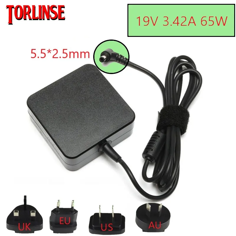 

19V 3.42A 65W 5.5X2.5mm AC Charger Laptop adapter ADP-65DW For ASUS x450 X550C x550v w519L Power Supply Portable