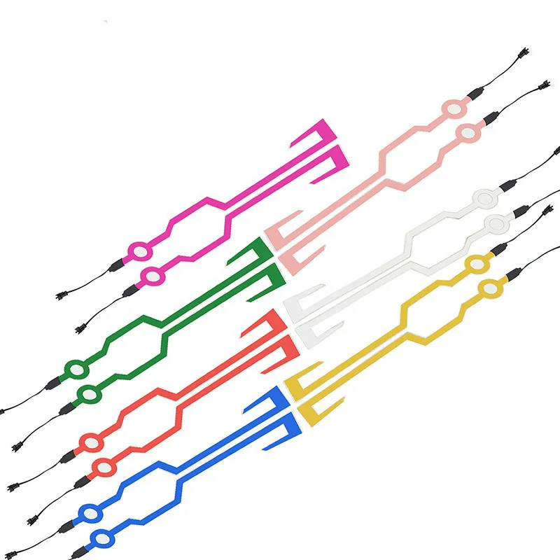 

Световая лента для мотоциклетного шлема, мигасветодиодный LED полоска для езды на мотоцикле, прочный комплект, световая полоса светильник мотоциклетного шлема