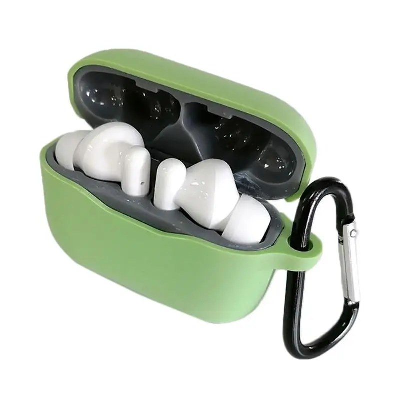 

Silicone Skin Cover Wireless Headset Protective Cover Shell Protector with Carabiner for Lenovo LP1 Wireless Heaset