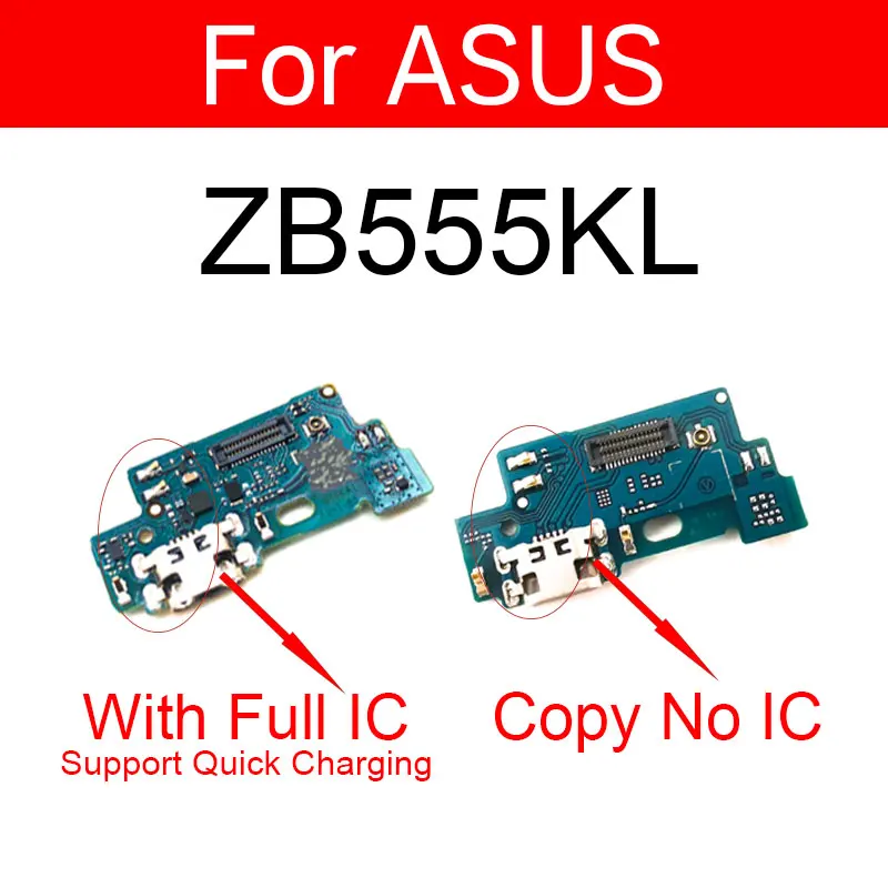 

New USB Charging Port Dock Plug Connector With Mic Microphone Flex Cable Board For ASUS Zenfone MAX M1 ZB555KL Replacement Parts