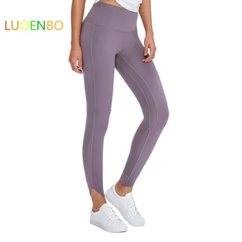

LUOENBO Naked-feel High Waist Sport Leggings Yoga Pants Women 4-Way Stretchy Squat Proof Fitness Gym Tights with Hidden Pocket