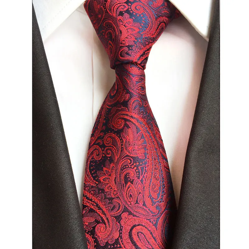 Новые Классические мужские галстуки шелковые галстуки 8 см в горошек в полоску Цветочный шейный платок для мужской формальный деловой свадебные галстуки - Цвет: YU-D54