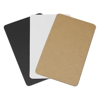 

1200pcs 6*10cm Kraft Paper Blank Greeting Invitation Cards DIY Craft Congratulation Card Message Gift Bookmark Brown Black White