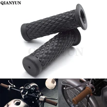 Универсальный мотоциклетный 7/" 22 мм винтажный резиновый руль для мотоцикла Triumph SPEED TRIPLE DAYTONA 955i SPEED FOUR TT 600