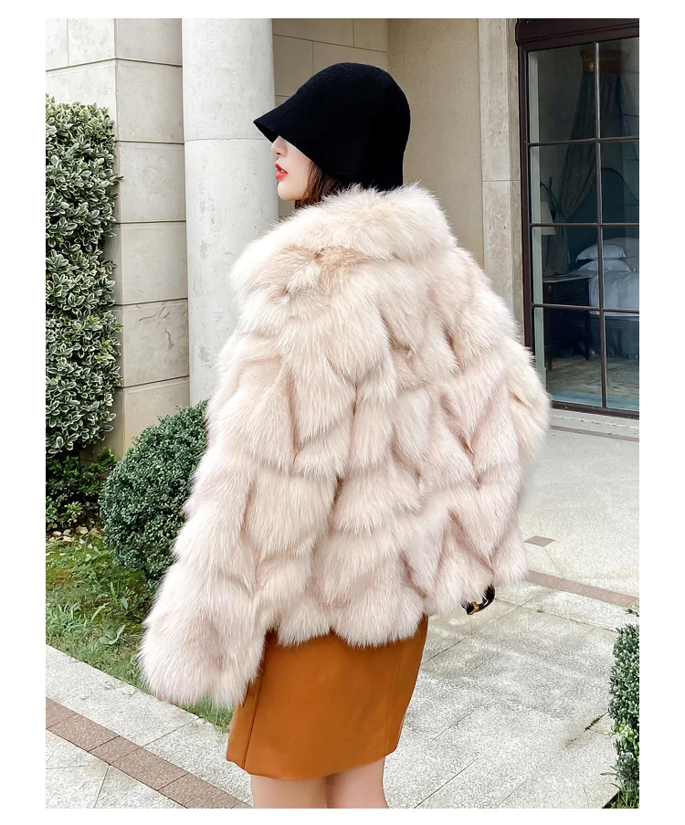 2021 New Autumn And Winter Fur Coat Women's High-Quality Fox Fur Coat Plus Size Thick Warm Short Coat Women Parkas