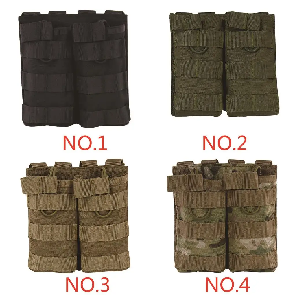 Molle Double Magazine Pouch Outdoor Tactical 1000D Nylon Utility Vest Airsoft Military Mag Pouch Paintball Gear