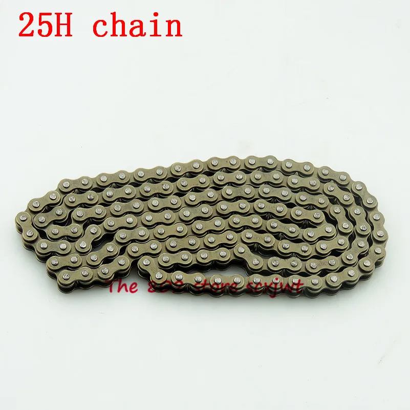 

25H chain with Spare Master Link 47cc 49cc 2 Stroke Engine ATV Quad Go Kart Dirt Pocket Mini Motor Bike Motorcycle section 144