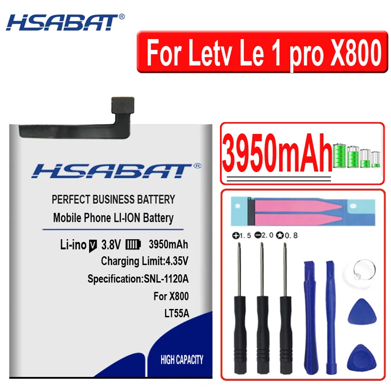 HSABAT 3950mAh LT55A Аккумулятор для Letv Le 1 pro X800 Le one pro X800 литий-ионные полимерные батареи+ номер отслеживания