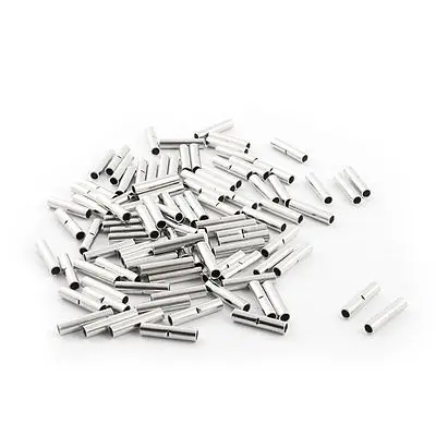 

100Pcs BN1 Non-insulated Butt Connectors Wire Cable Adapters for AWG14-12