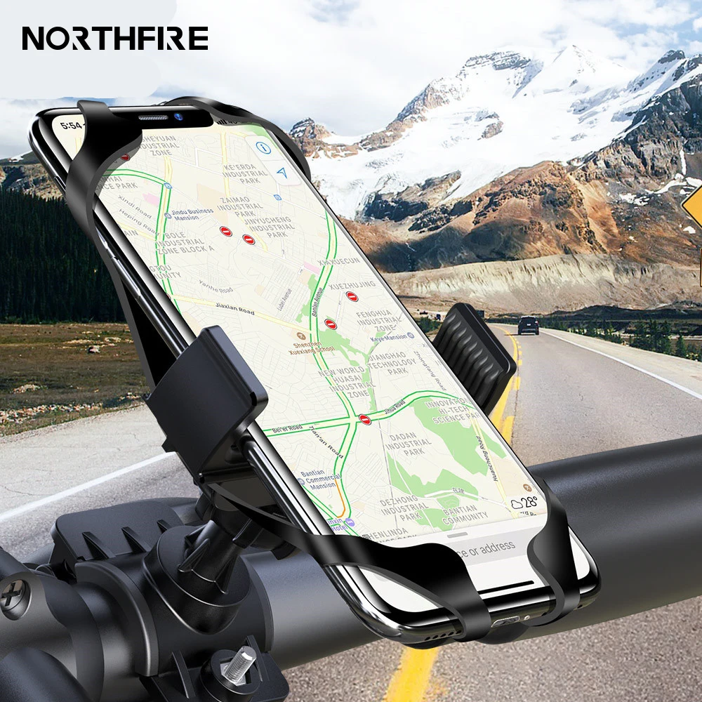

Universal 2in1 Bike Bicycle Mobile Phone Holder Stand Clip Mount Bracket Strap Pull Fixing For iPhone Samsung phone GPS Bracket