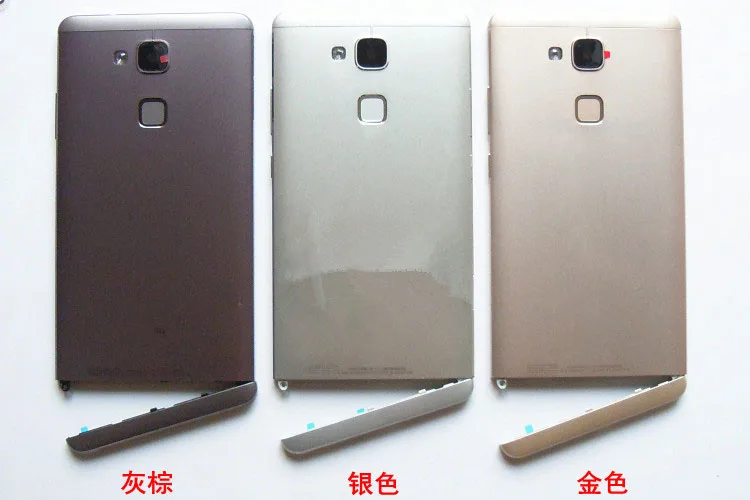 

Gift+for Huawei Ascend Mate 7 Back Battery Cover Housing Door with Fingerprint Scanner Flex Cable +front frame+tool