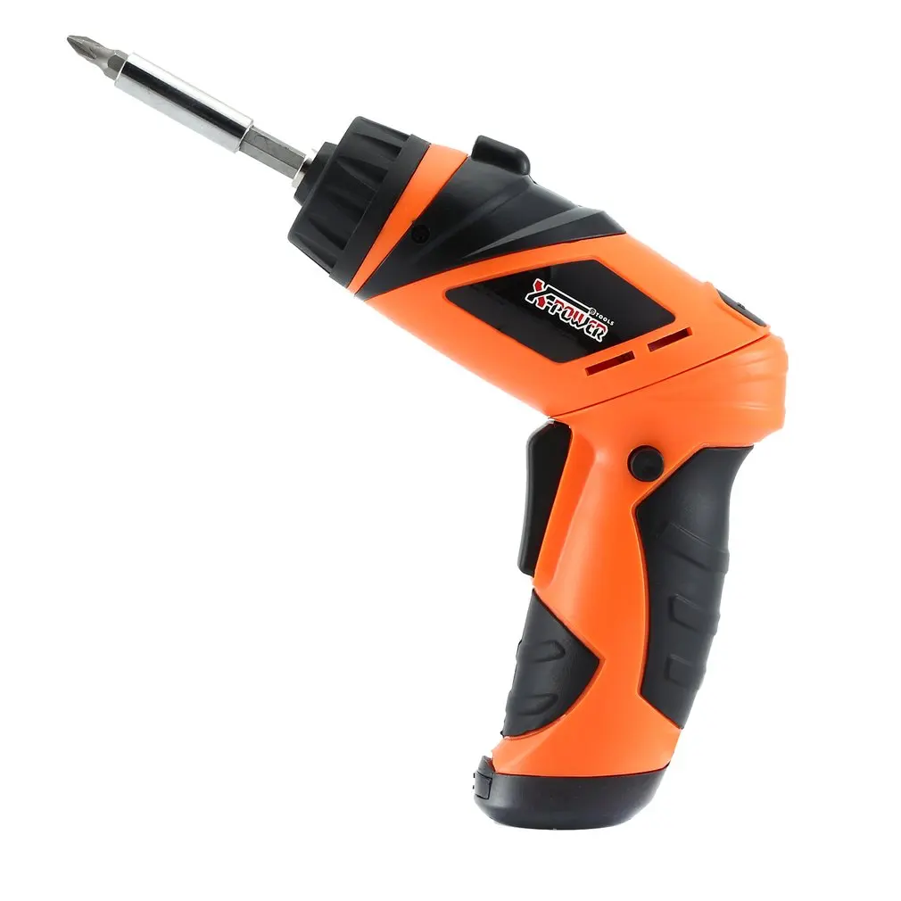 X-power 6V Cordless Electric Screwdriver Bits kit with LED Lighting Wireless Screw Power Driver Drill Power Tools