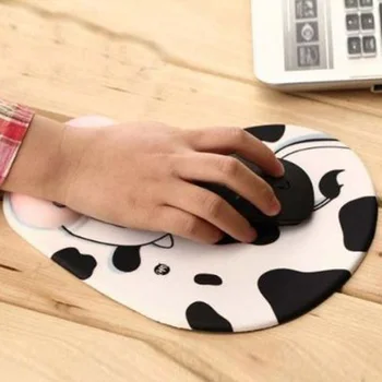 

Mouse Pads Cute Cow Silicone Soft Gaming Mouse Mat With Wrist Rest Accessory Wrist Rest Mousepad Mice Pads for PC Laptop TXTB1