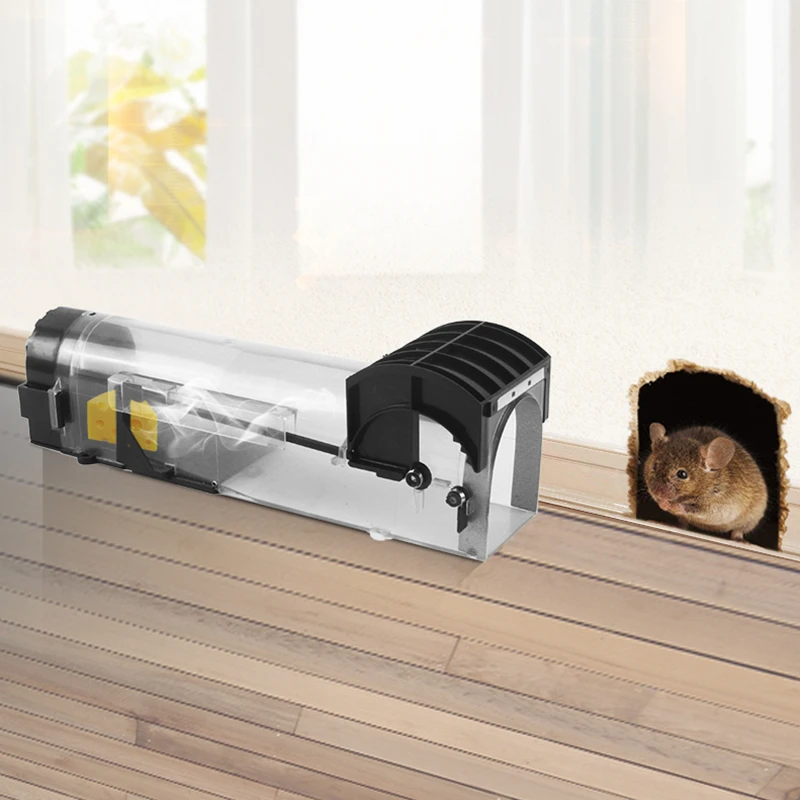 Reusable Smart Mouse Trap Clear No Kill Rodents Catcher for Indoor Outdoor Pest