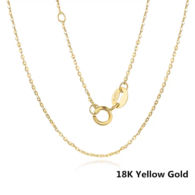 Колье VOJEFEN AU750 из натурального золота колье 18 k ожерелье чистого цепочка каратного