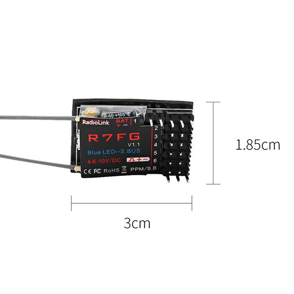 Radiolink R6F/R7FG/R9DSR/R12DS 2,4 ГГц 6CH/7CH/9CH приемник для RC6GS RC4GS RC3S RC4G T8FB передатчика радиоуправляемой модели RC сигнал приемника