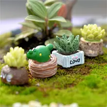 Случайная отправка 1 шт любовный горшок растение орнамент мох для поделок микро пейзаж смешанный размер Сказочный Сад Декор