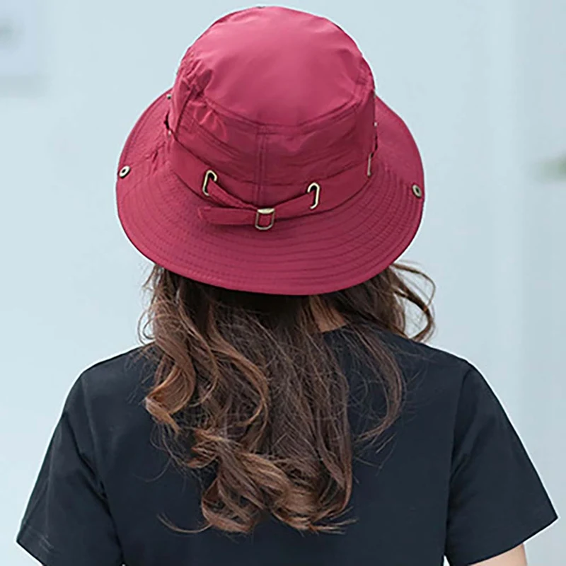 

Outdoor Sun Hat Waterproof Fishing Hat Sun Protection Summer Boonie For Men And Women Foldable Bucket Hat For Hiking