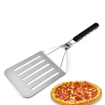 

Folding Pizza Shovel Stainless Steel Cake Transfer Spatula Non-stick Pizza Paddle Spatula Baking Tools Home Kitchen Accessories